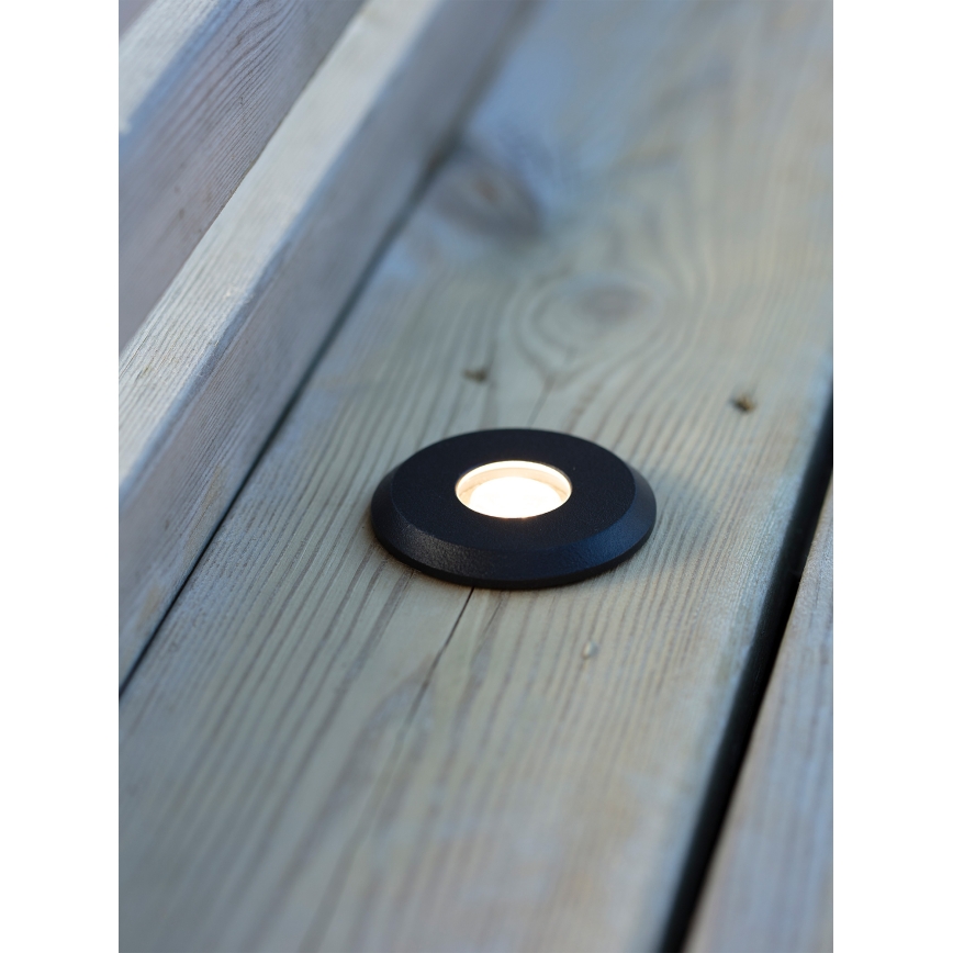 Markslöjd 107285 - LED-Außen-Einbauleuchte GARDEN24 LED/3W/24V IP44 schwarz