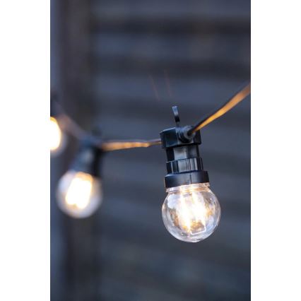 Markslöjd 107292 - Catena decorativa da esterno LED GHIRLANDA GARDEN 10xLED 5,5m IP44