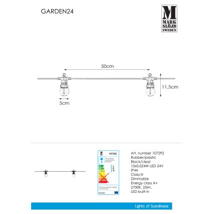 Markslöjd 107292 - Dekorative LED-Outdoor-Lichterkette GARLAND GARDEN 10xLED 5,5m IP44