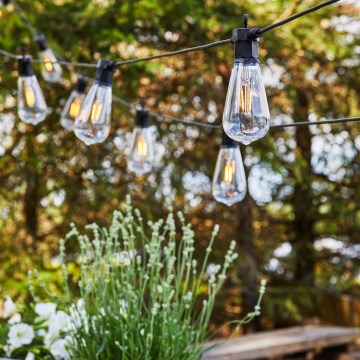 Markslöjd 107293 - Dekorative LED-Outdoor-Lichterkette GARLAND GARDEN 10xLED 5,5m IP44
