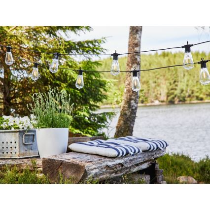 Markslöjd 107293 - Guirlande décorative extérieure GUIRLANDE GARDEN 10xLED 5,5m IP44