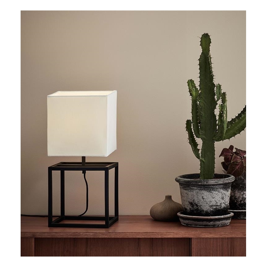 Markslöjd 107306 - Lampada da tavolo CUBE 1xE27/60W/230V