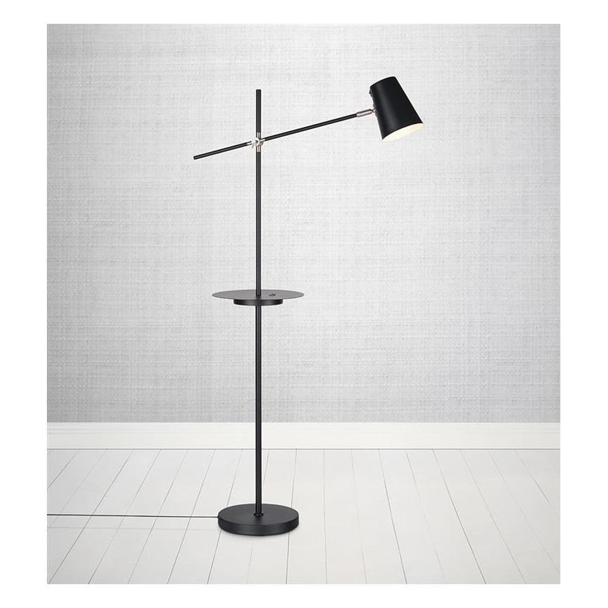 Markslöjd 107307 - Lampadaire avec USB LINEAR 1xE14/40W/230V