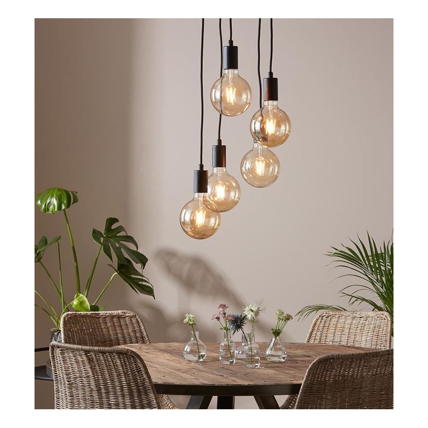 Markslöjd 107467 - Lampadario a sospensione con filo SKY 5xE27/60W/230V