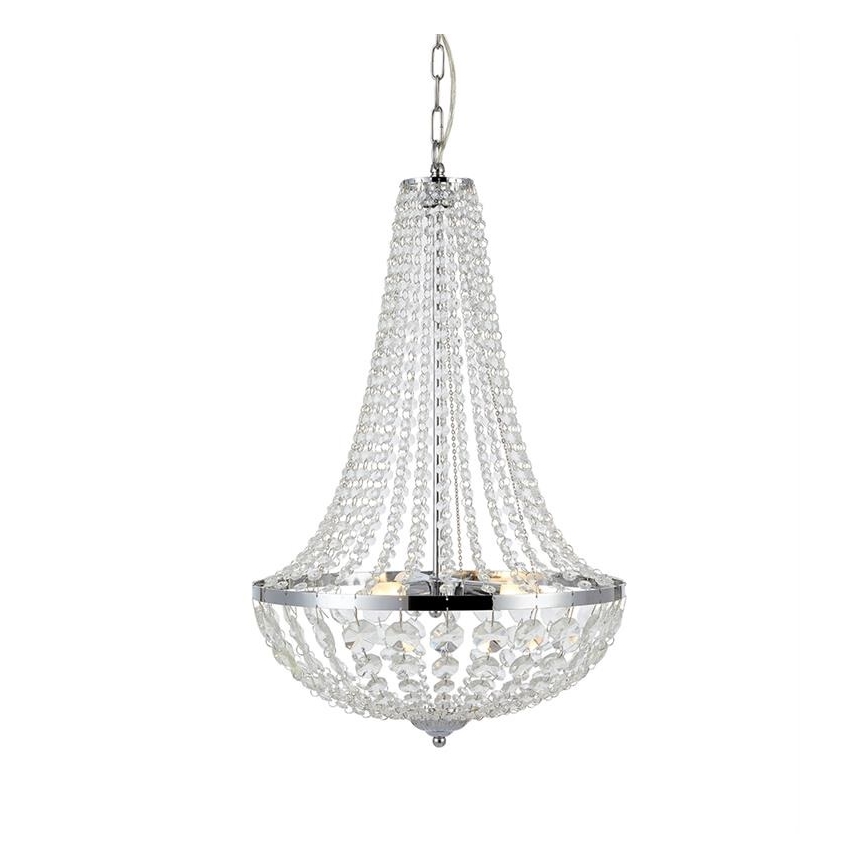 Markslöjd 107551 - Lampadario di cristallo da bagno a sospensione con catena 3xG9/20W/230 IP44