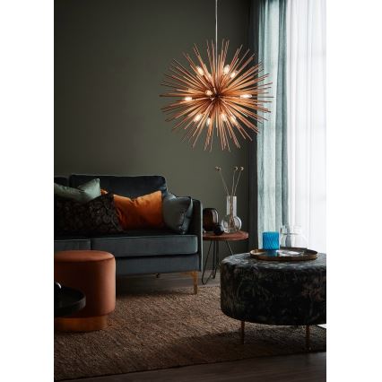 Markslöjd 107752 - Suspension filaire SOLEIL 12xE14/20W/260V Rose doré