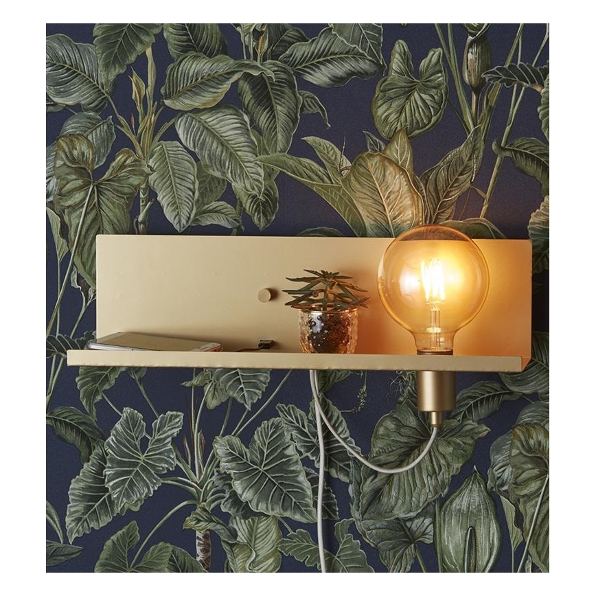 Markslöjd 107791 - Applique dimmerabile con presa USB MULTI 1xE27/60W/230V