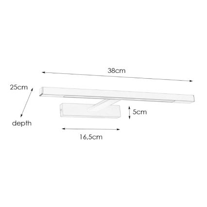 Markslöjd 107910 - Illuminazione a LED per specchi da bagno NEPTUNUS LED/6W/230V IP44
