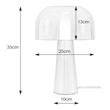 Markslöjd 107935 - Lampe de table BLANCA 1xE14/25W/230V