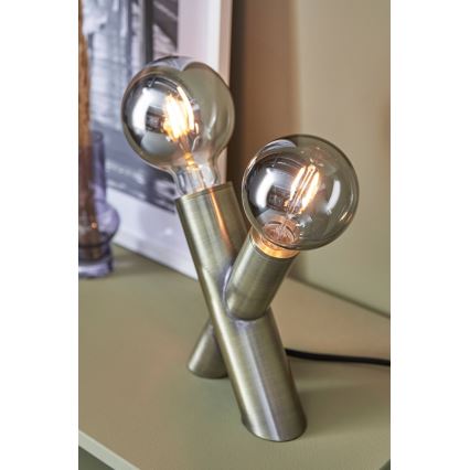 Markslöjd 108053 - Lampe de table SIMUL 1xE27/40W + 1xE14/40W/230V doré