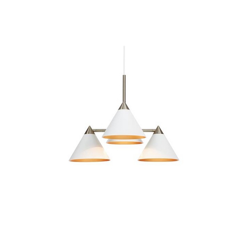 Markslöjd 108077 - Lampadario su filo KLINT 4xE14/40W/230V bianco