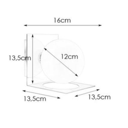 Markslöjd 108085 - Applique da bagno ZENIT 1xG9/18W/230V IP44