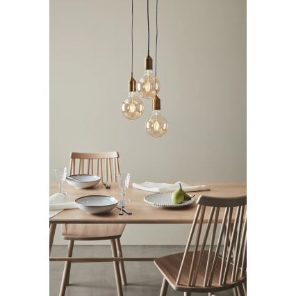 Markslöjd 108099 - Kronleuchter an Schnur BRONX 3xE27/60W/230V bronze