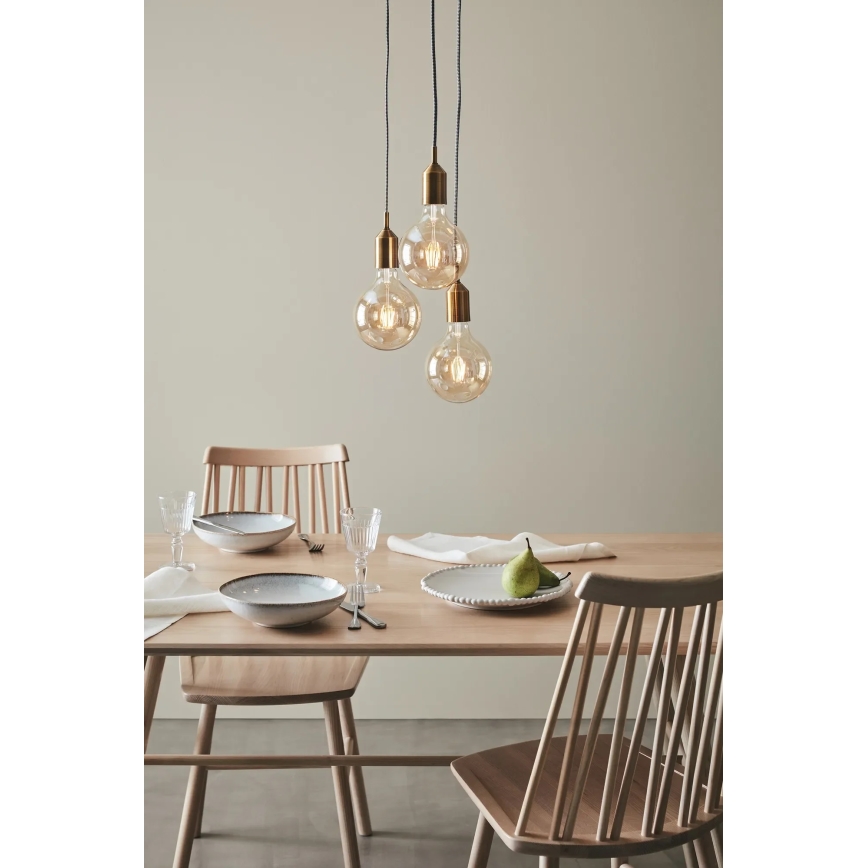 Markslöjd 108099 - Kronleuchter an Schnur BRONX 3xE27/60W/230V bronze