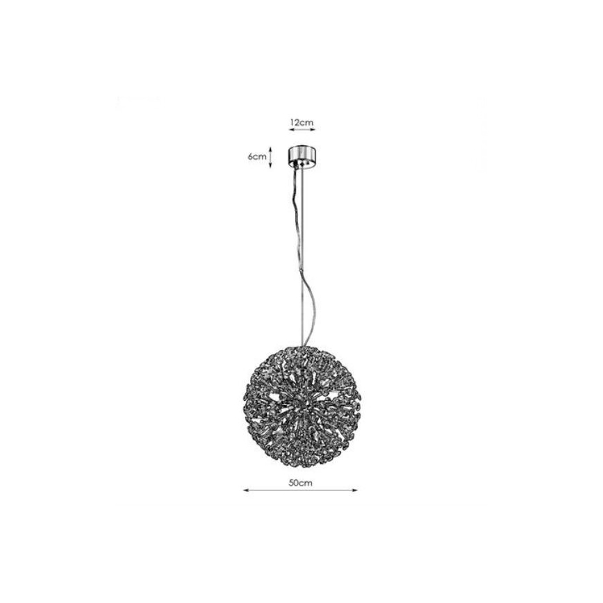 Markslöjd 108101 - Kristallkronleuchter an Schnur BOLID 9xG9/20W/230V