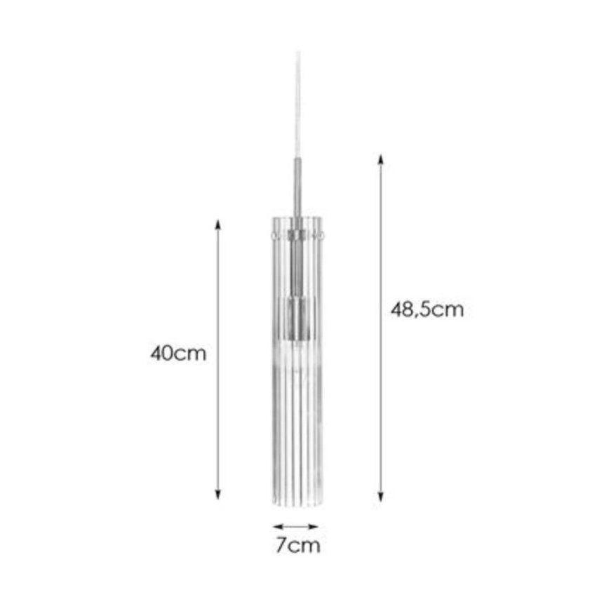 Markslöjd 108112 - Suspension filaire TUBO 1xE14/40W/230V