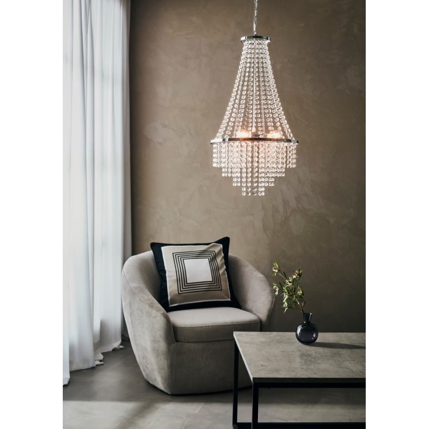 Markslöjd 108125 - Kristallkronleuchter an Schnur ALLINGTON 3xE14/25W/230V
