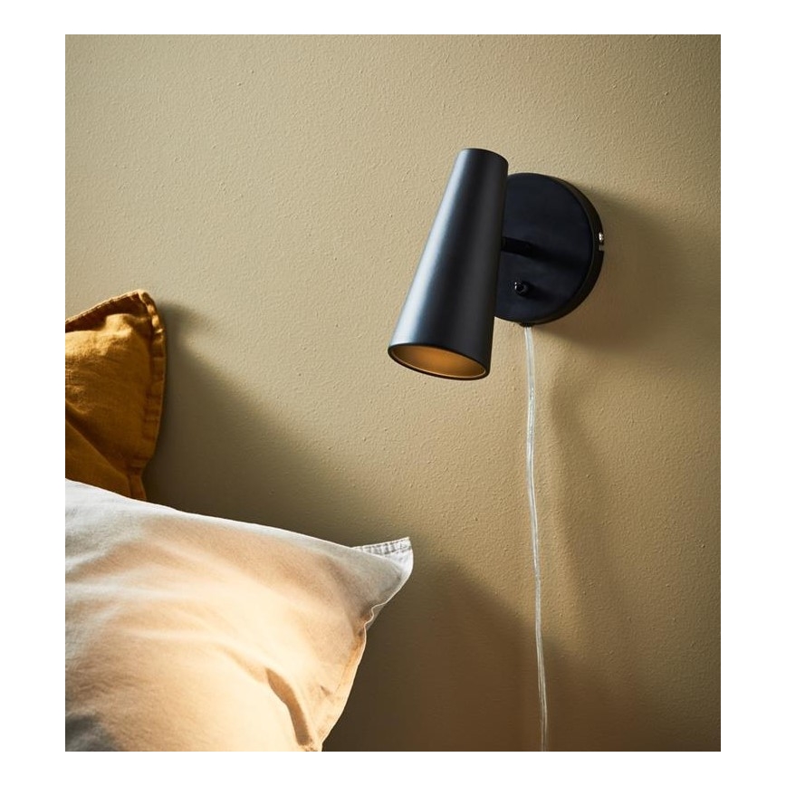Markslöjd 108200 - Wand-Spotleuchte CREST 1xGU10/7W/230V schwarz