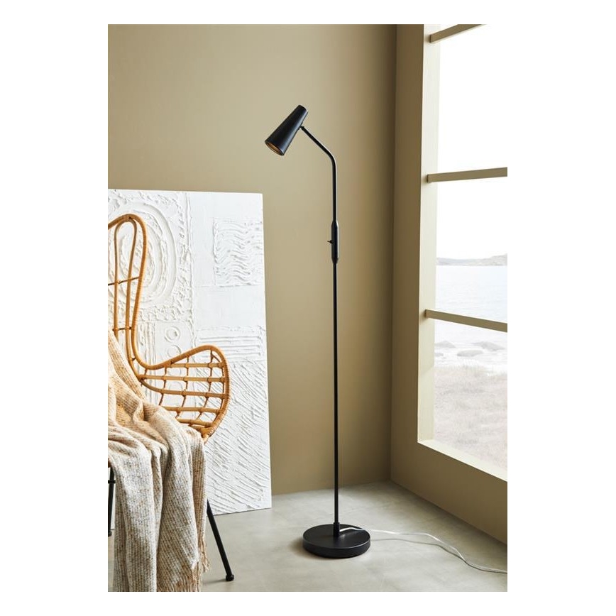 Markslöjd 108206 - Lampada da terra CREST 1xGU10/7W/230V nero