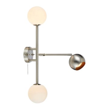 Markslöjd 108256 - Applique BESIDE 2xG9/20W/230V + 1xGU10/7W/230V cromo opaco