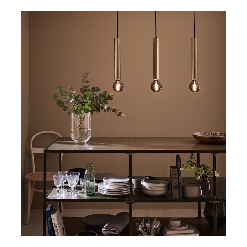 Markslöjd 108261 - Suspension filaire SENCILLO 3xE27/40W/230V dorée