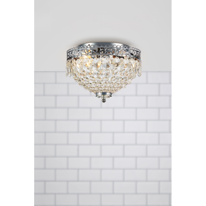 Markslöjd 108423 - Plafonnier JOLINE 2xE14/40W/230V chrome mat