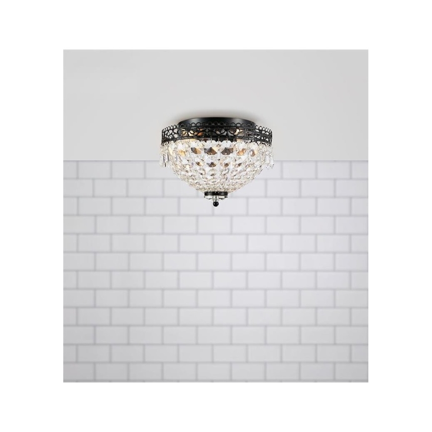 Markslöjd 108424 - Plafoniera JOLINE 2xE14/40W/230V nero