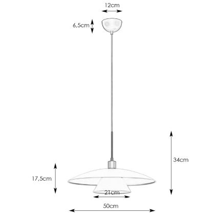 Markslöjd 108430 - Suspension filaire MILLINGE 1xE27/40W/230V blanc