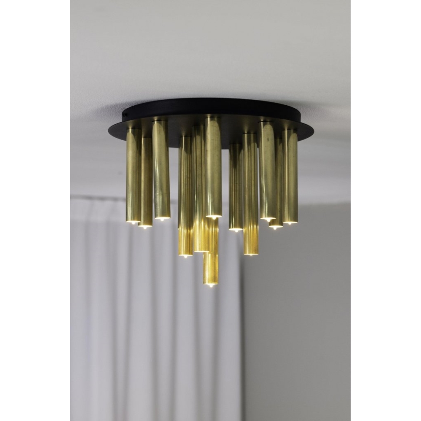 Markslöjd 108504 - Plafonnier GOCCE 13xG9/10W/230V doré/noir