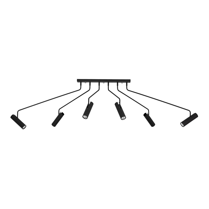 Markslöjd 108508 - Luce Spot RAMUS 6xGU10/25W/230V nero