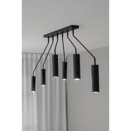 Markslöjd 108508 - Luce Spot RAMUS 6xGU10/25W/230V nero