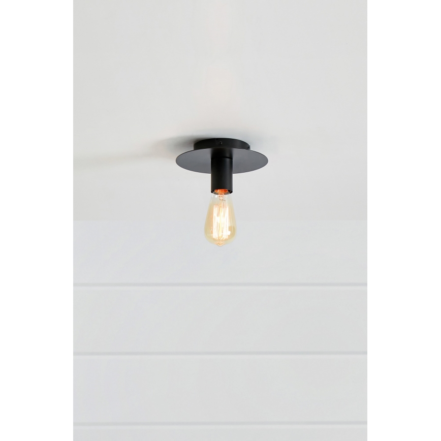 Markslöjd 108540 - Plafonnier PIATTO 1xE27/40W/230V noir
