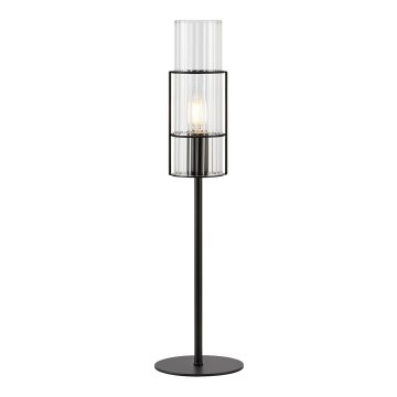 Markslöjd 108555 - Lampe de table TUBO 1xE14/40W/230V 50 cm noir/clear