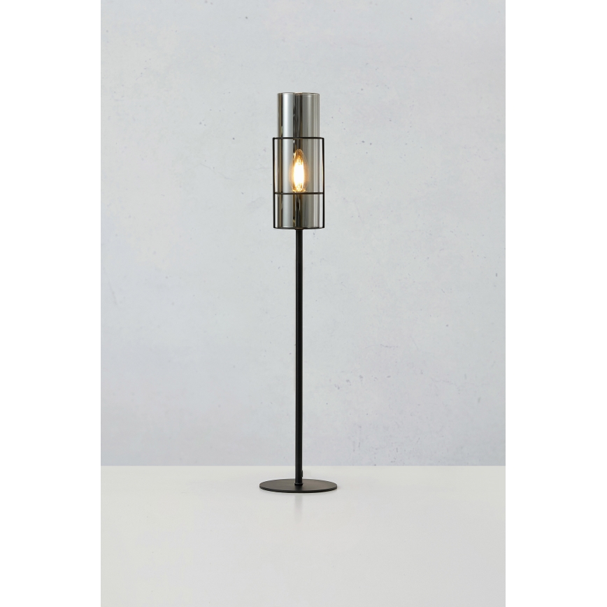 Markslöjd 108560 - Lampe de table TORCIA 1xE14/40W/230V 65 cm noir