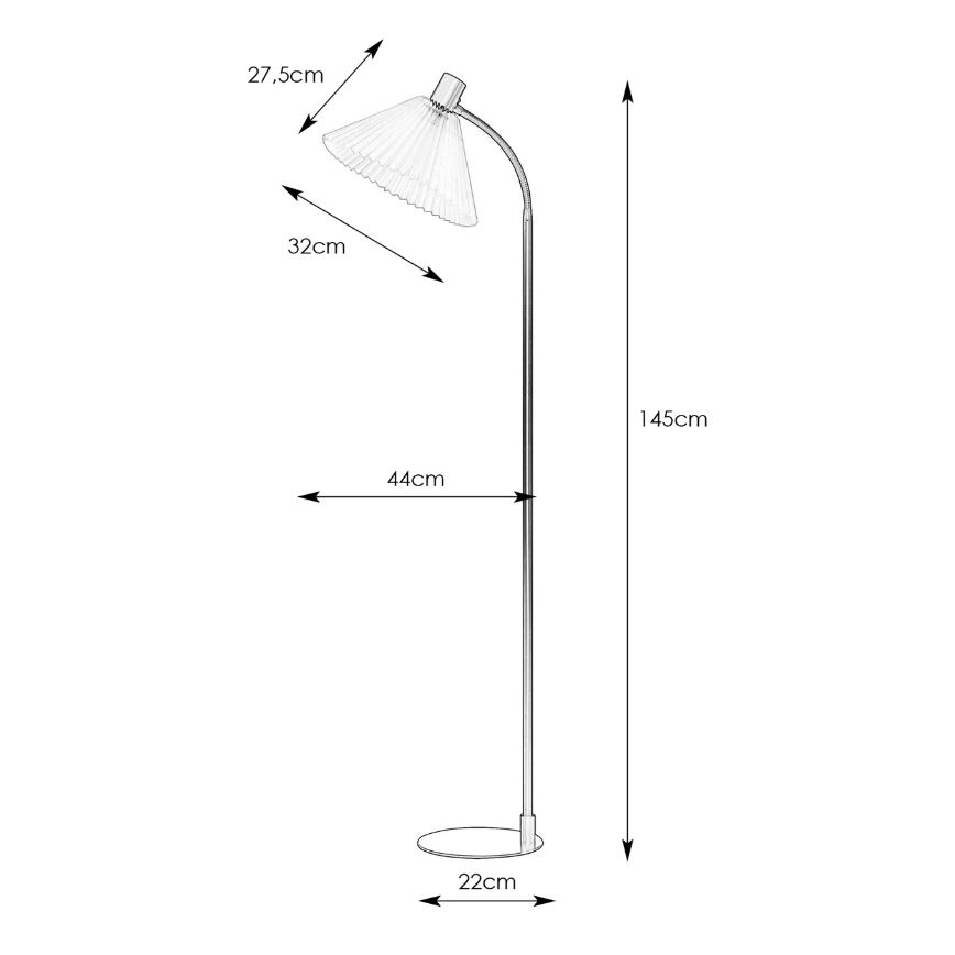 Markslöjd 108569 - Lampada con piedistallo MIRA 1xE27/40W/230V oro
