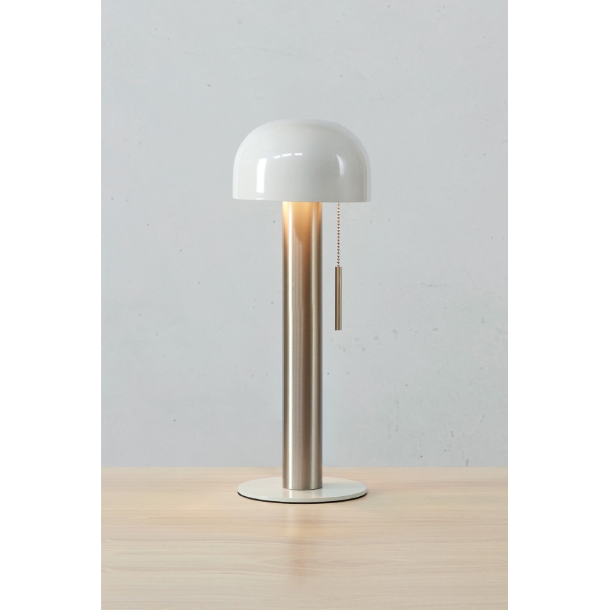 Markslöjd 108577 - Lampada da tavolo COSTA 2xG9/18W/230V bianco/cromo opaco