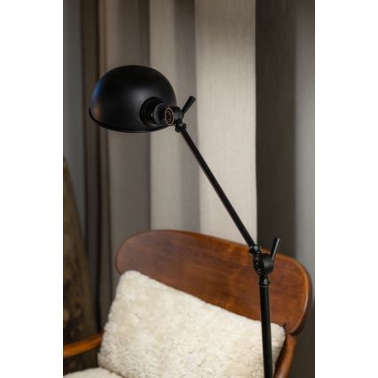 Markslöjd 108586 - Lampada con piedistallo PORTLAND 1xE27/40W/230V nero