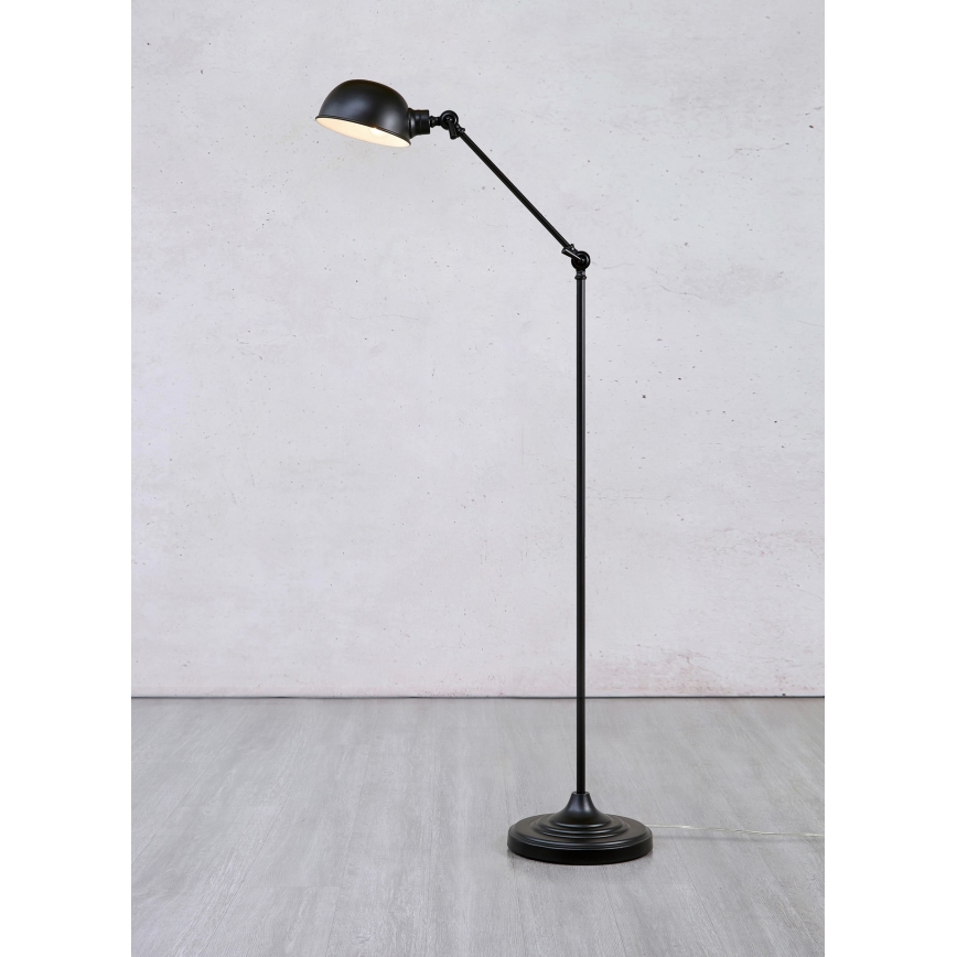 Markslöjd 108586 - Lampada con piedistallo PORTLAND 1xE27/40W/230V nero