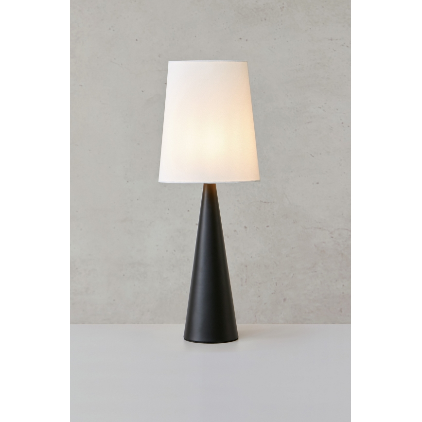 Markslöjd 108597 - Lampada da tavolo CONUS 1xE14/40W/230V bianco/nero
