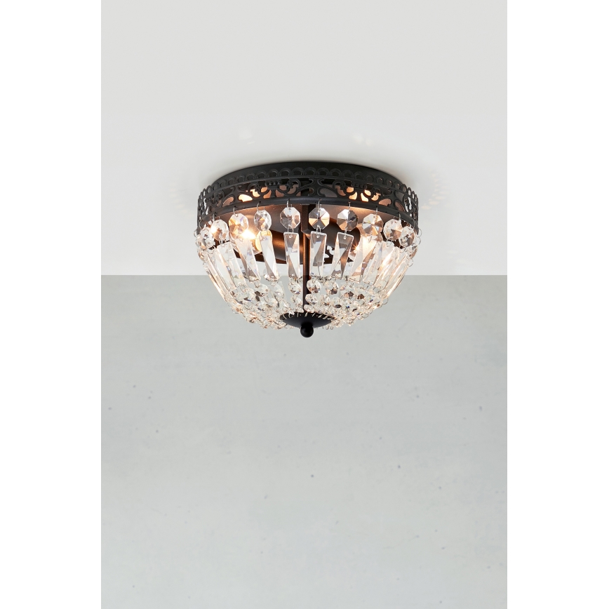 Markslöjd 108598 - Plafoniera ETIENNE 2xE14/40W/230V nero