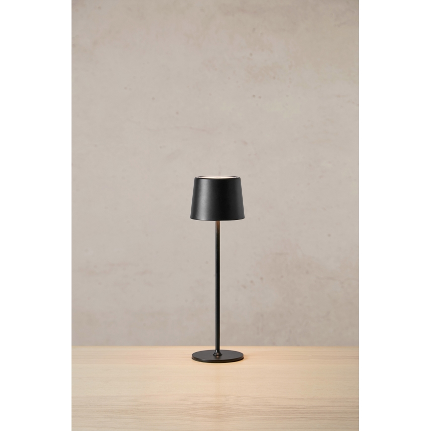 Markslöjd 108653- Lampada LED dimmerabile ricaricabile FIORE LED/2W/5V IP44 38cm nero