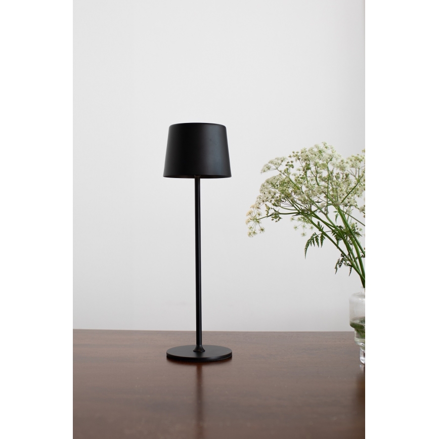 Markslöjd 108653 - Lampe à intensité variable rechargeable FIORE LED/2W/5V IP44 38 cm noir