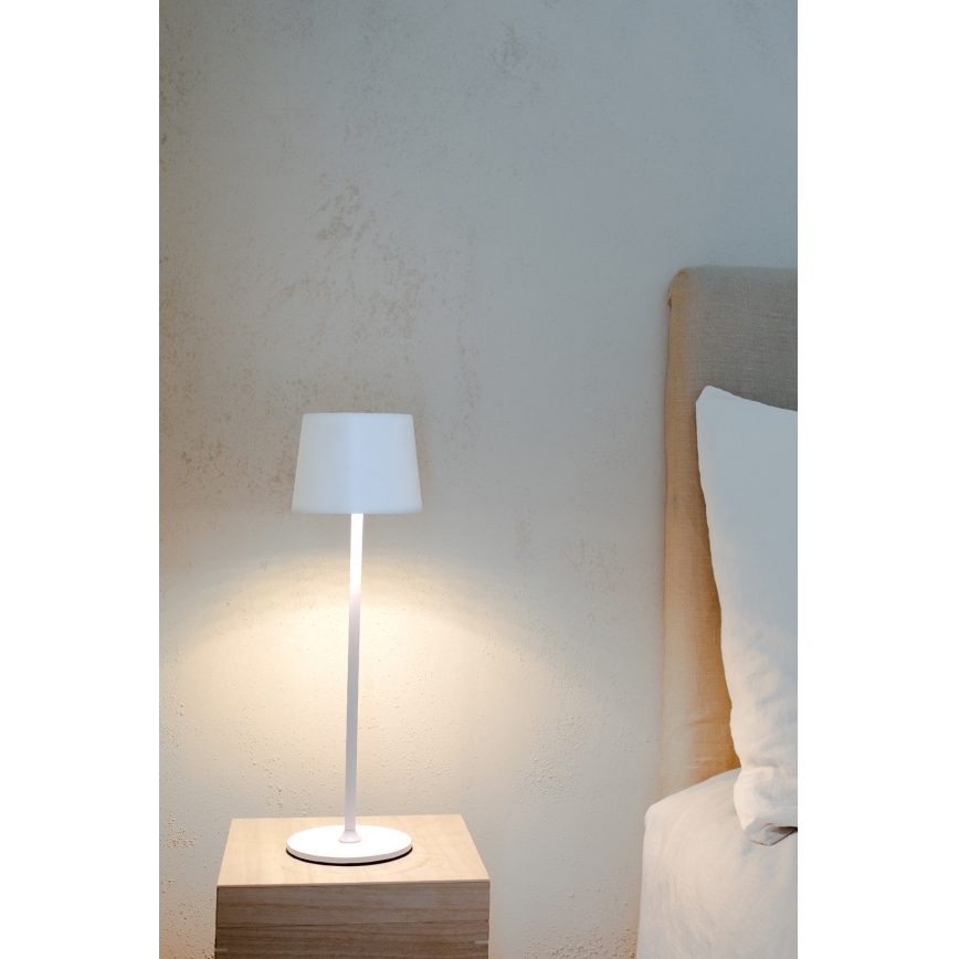 Markslöjd 108654 - Lampada LED dimmerabile ricaricabile FIORE LED/2W/5V IP44 38cm bianco