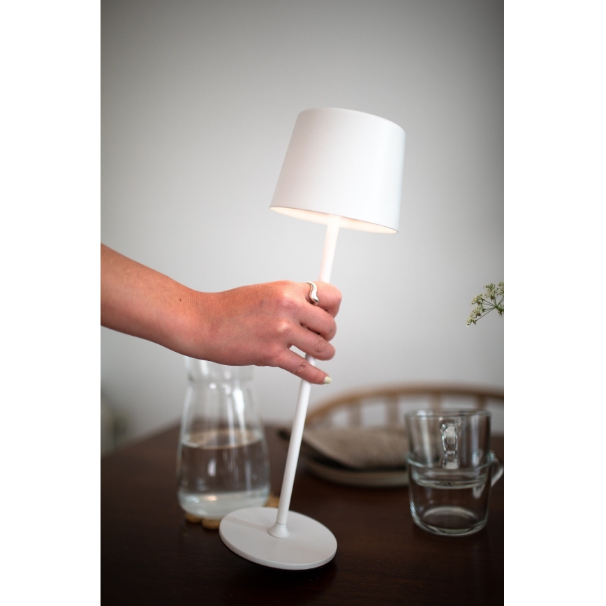 Markslöjd 108654 - Lampada LED dimmerabile ricaricabile FIORE LED/2W/5V IP44 38cm bianco
