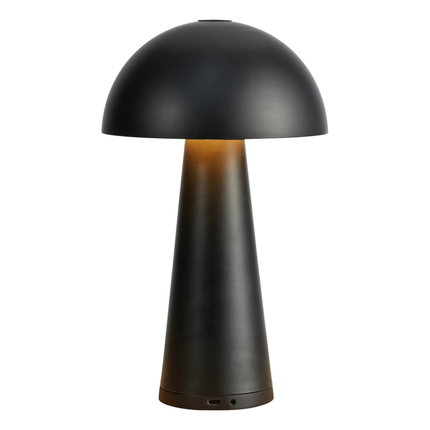 Markslöjd 108655 - Lampe à intensité variable rechargeable FUNGI LED/1,5W/5V IP44 noir