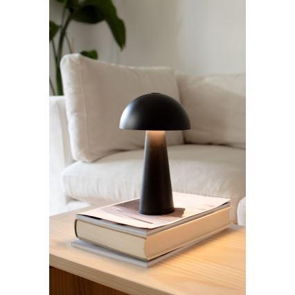 Markslöjd 108655 - Lampe à intensité variable rechargeable FUNGI LED/1,5W/5V IP44 noir