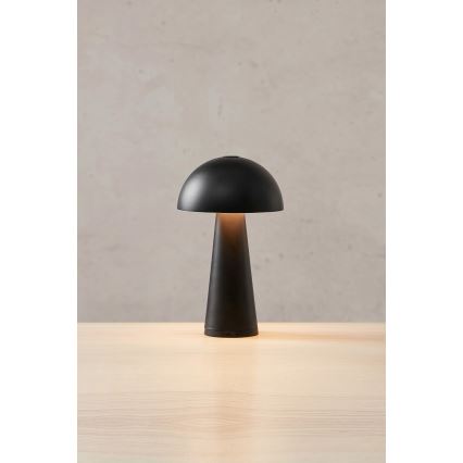 Markslöjd 108655 - Lampe à intensité variable rechargeable FUNGI LED/1,5W/5V IP44 noir