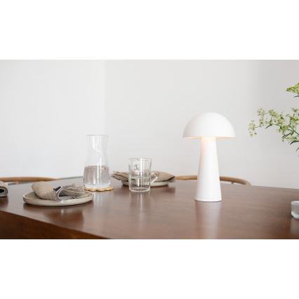 Markslöjd 108656 - Lampe à intensité variable rechargeable FUNGI LED/1,5W/5V IP44 blanc