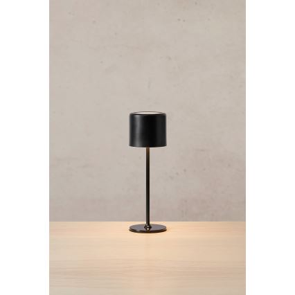 Markslöjd 108657 - Lampe de table rechargeable à intensité variable FILO LED/2W/5V IP44 30cm noir