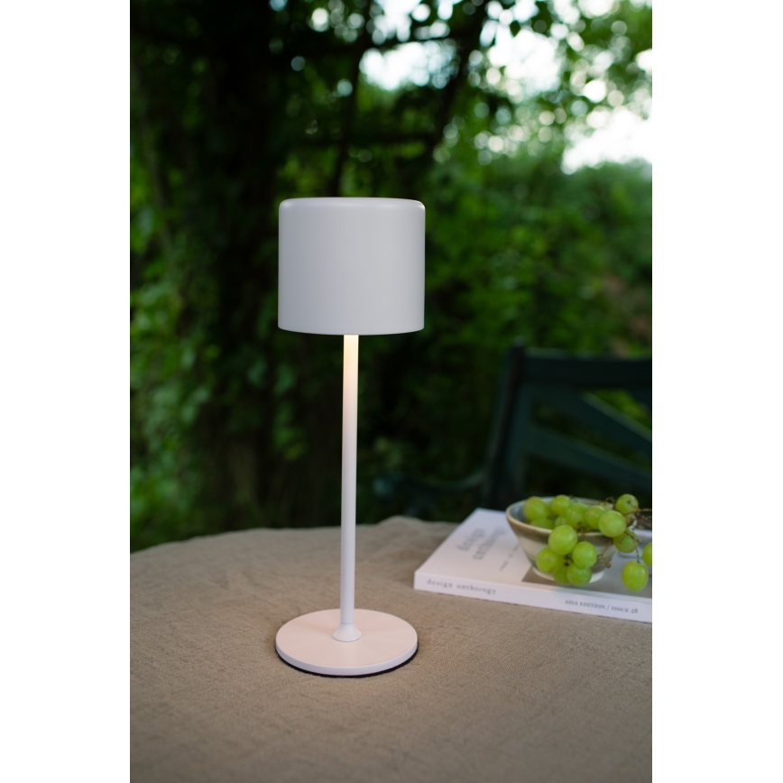 Markslöjd 108658 - LED Dimmerabile rechargeable lampada FILO LED/2W/5V IP44 30 cm bianco